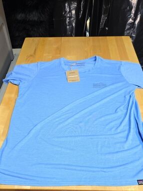 Patagonia Women’s Sky Blue Crew Neck Short Sleeve Tee